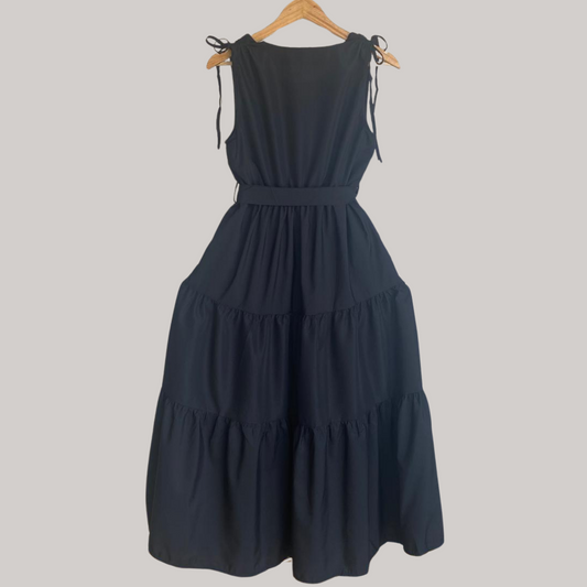 Betty Tie Dress - Black