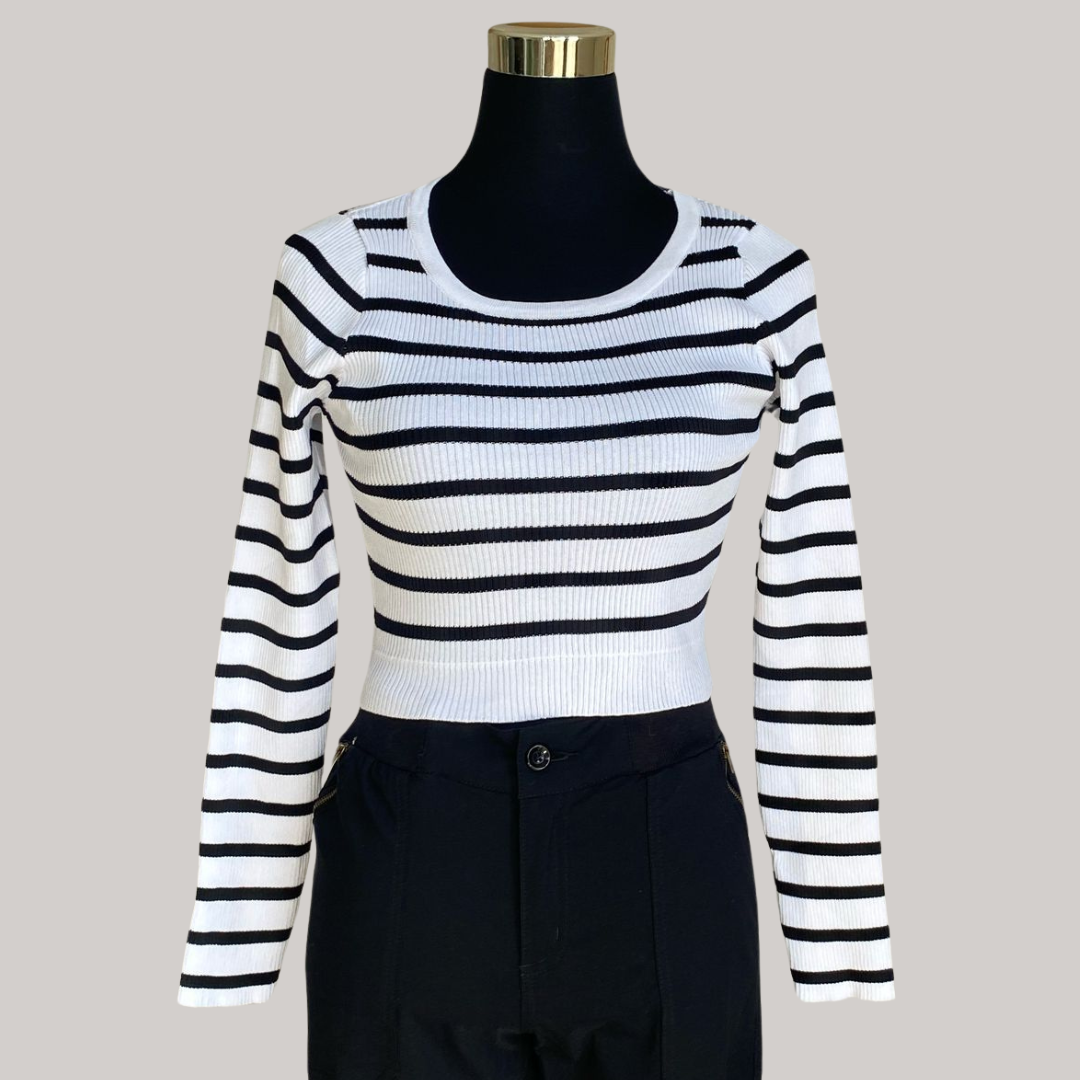 Kacey Top - White and Black