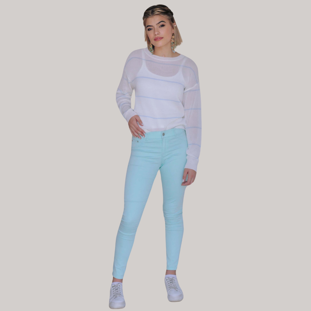 Bon Bon Cargo Pants - Aqua