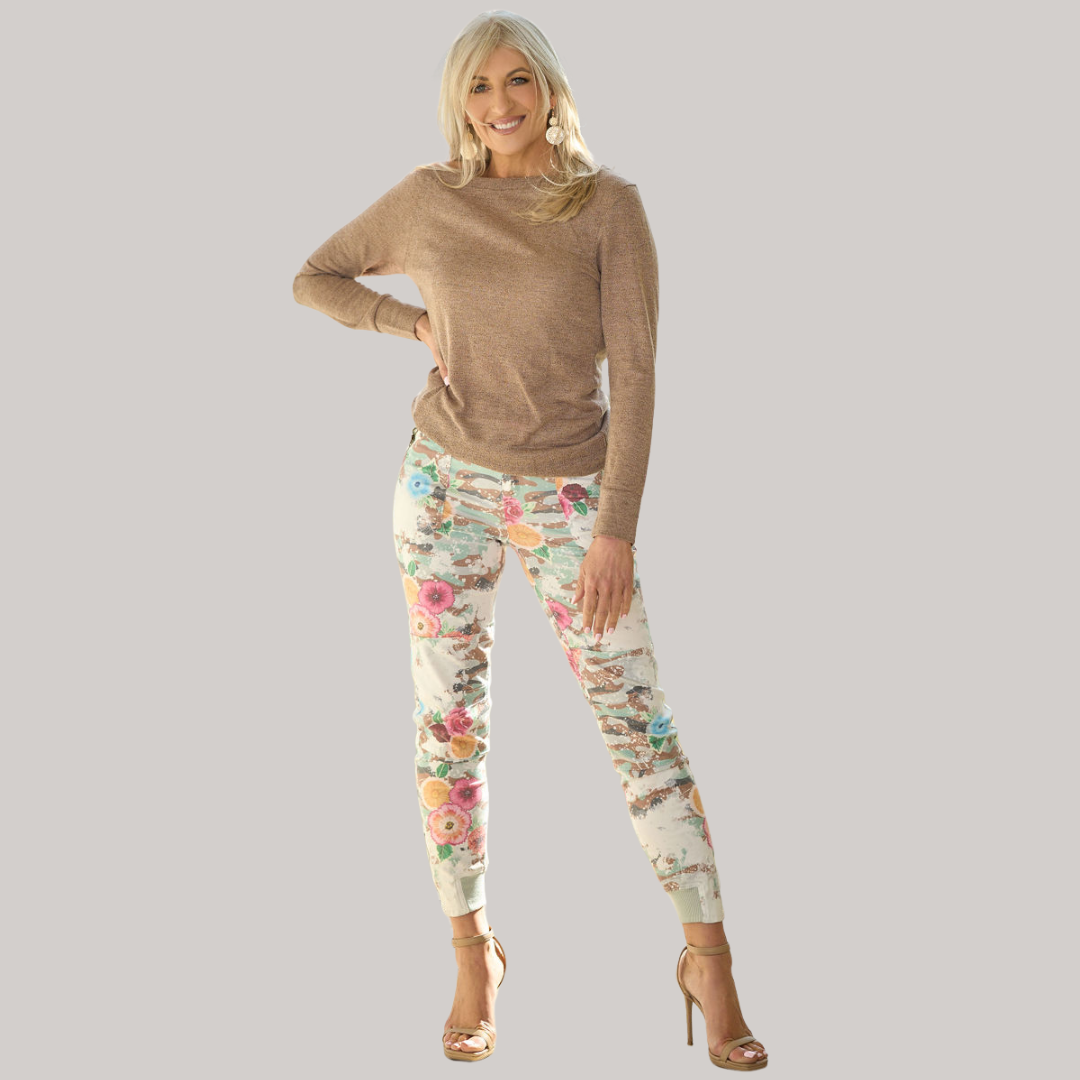 Bon Bon Cargo Pants - Floral Print