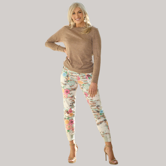 Bon Bon Cargo Pants - Floral Print
