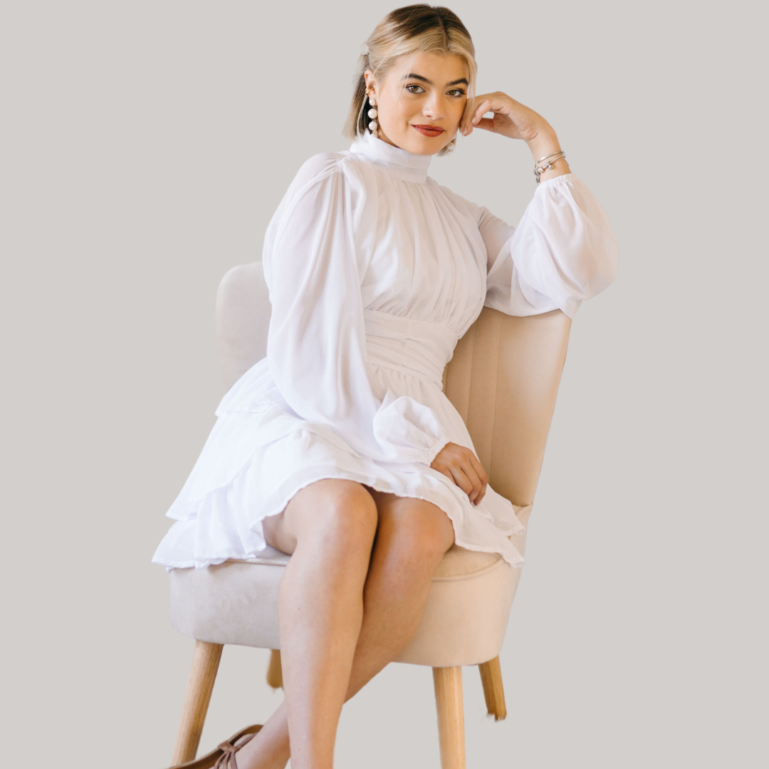 Joli Mini Dress - White