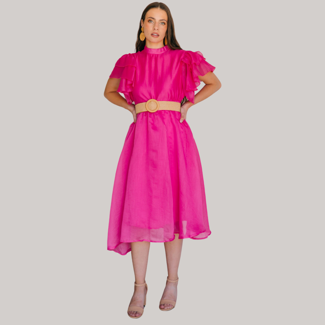 Pink Midi Dress