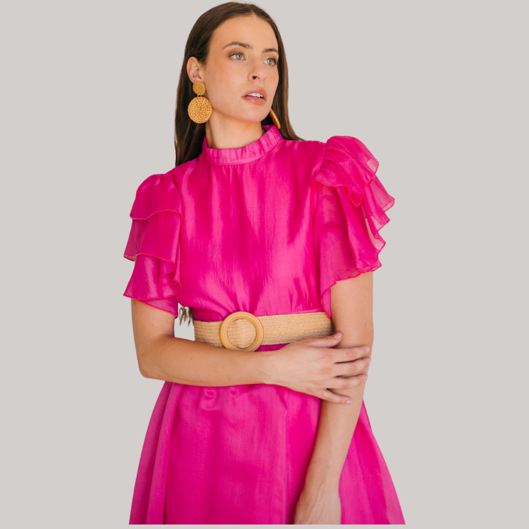 Pink Midi Dress