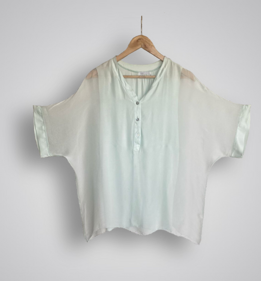Dana Silky Top - Made In Italy - Light Mint