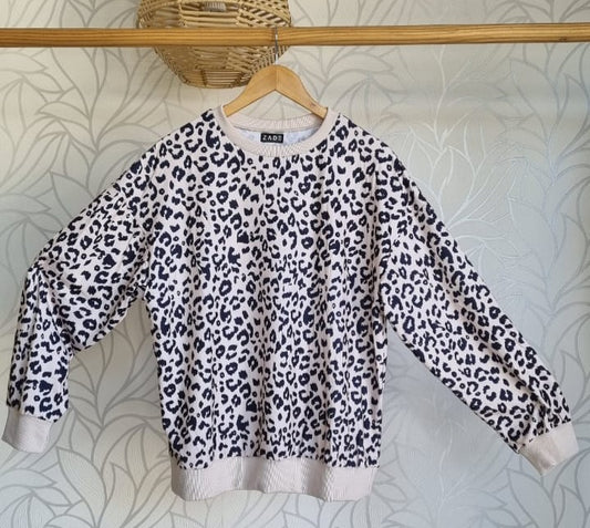 Leopard Print Sweater - CREAM