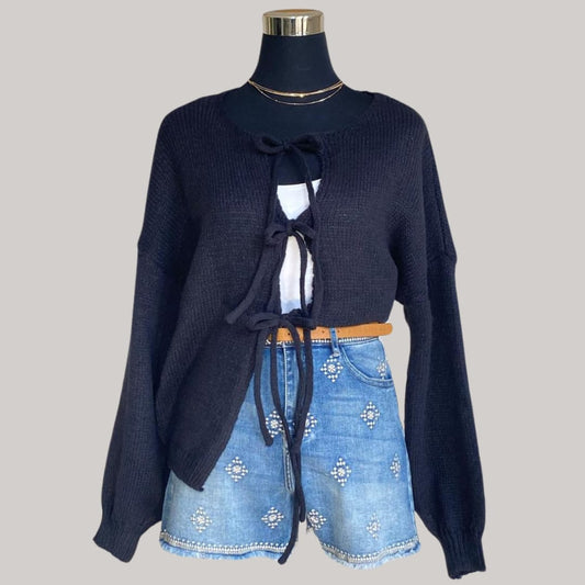 Henrietta Cardigan - Black