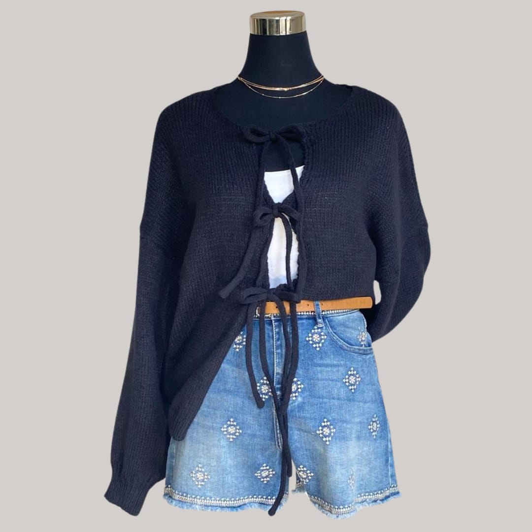 Henrietta Cardigan - Black