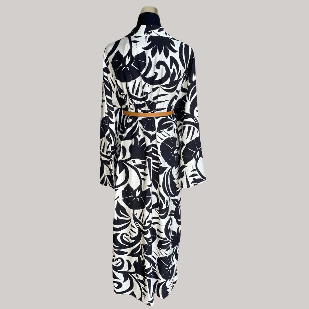 Hillary Dress - Black and White