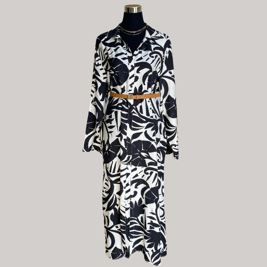 Hillary Dress - Black and White