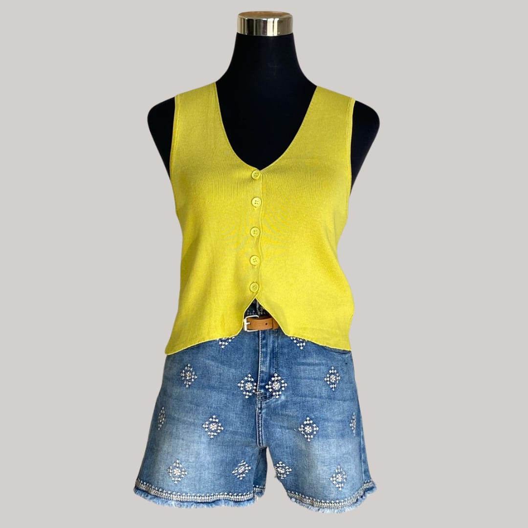 Lily Waistcoat - Lime