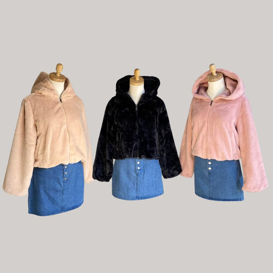 Demi Fluff Jacket - Black