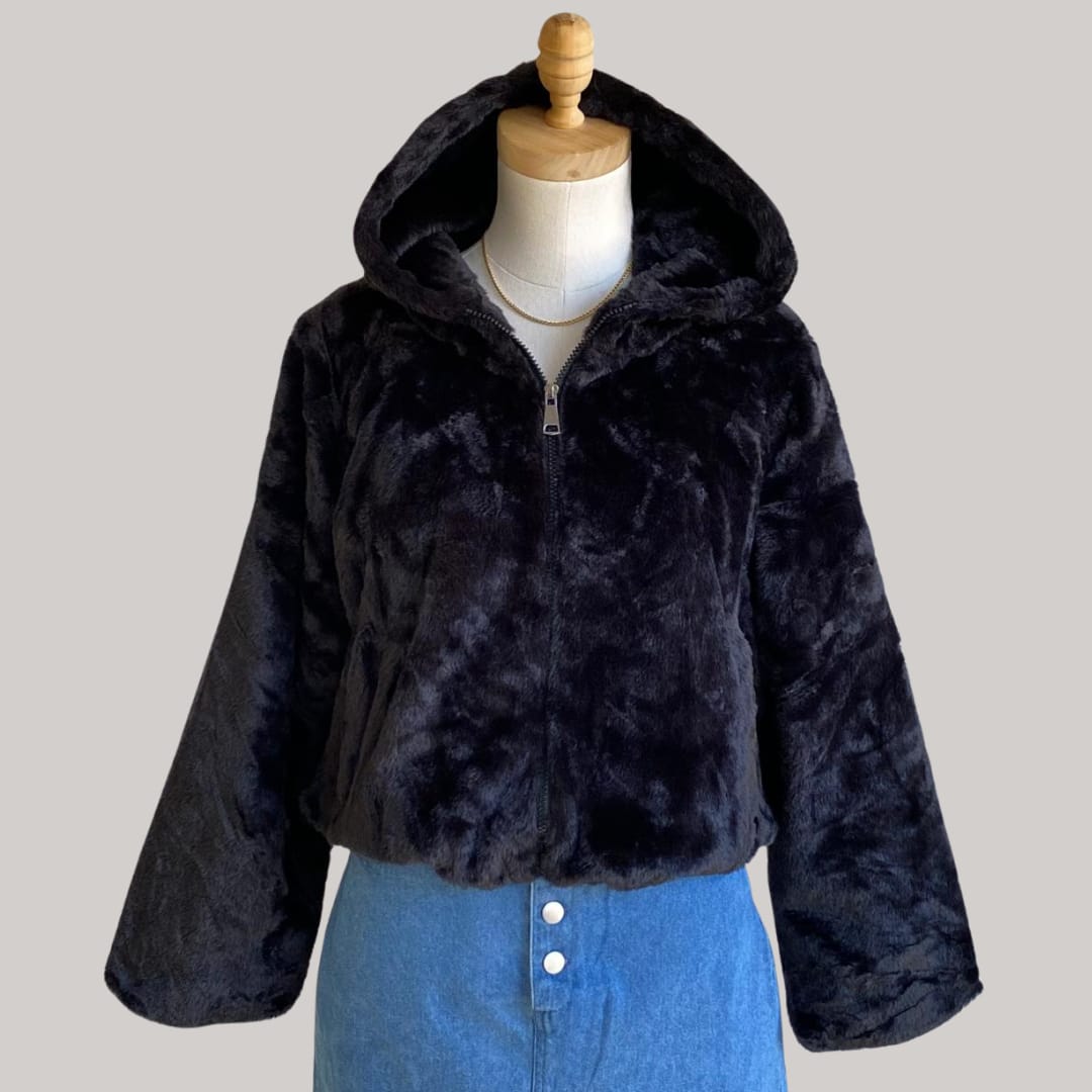 Demi Fluff Jacket - Black