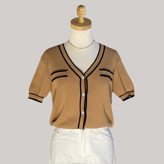 Dawn Knit Top - Brown