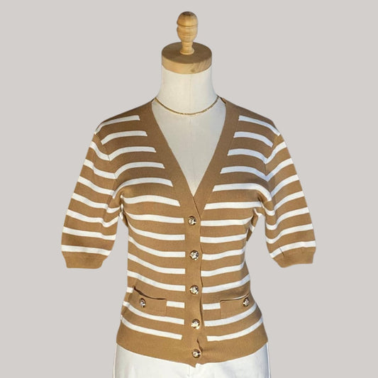 Cleo Knit Top - Brown