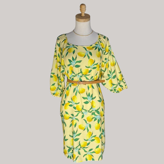 La Limone Italian Dress- Yellow - MADE IN ITALY