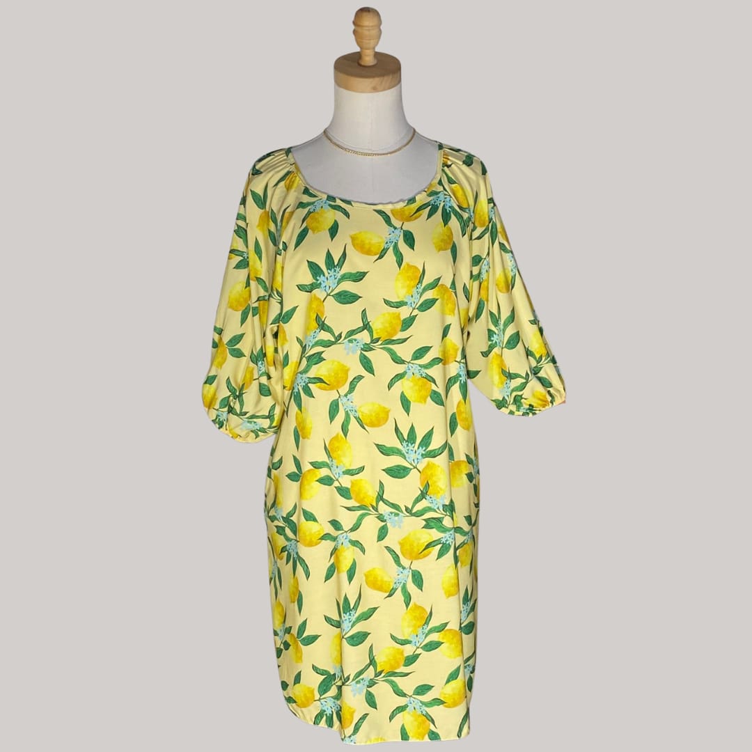 La Limone Italian Dress- Yellow - MADE IN ITALY