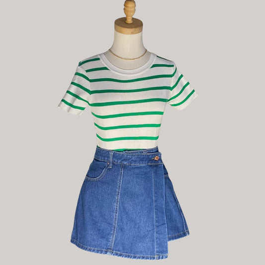 Denim Skort - Blue