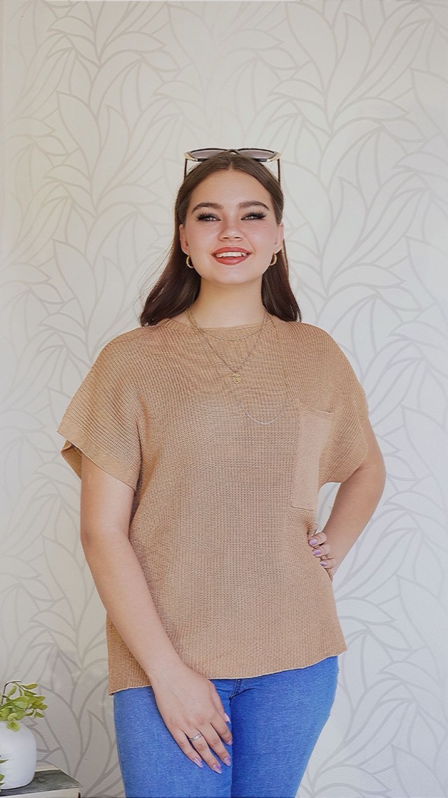 Janet Top - Toffee Brown