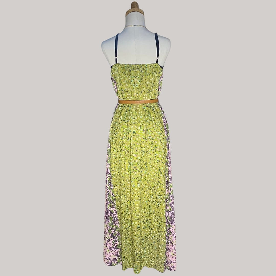 Bloom Boho Dress - Lime green