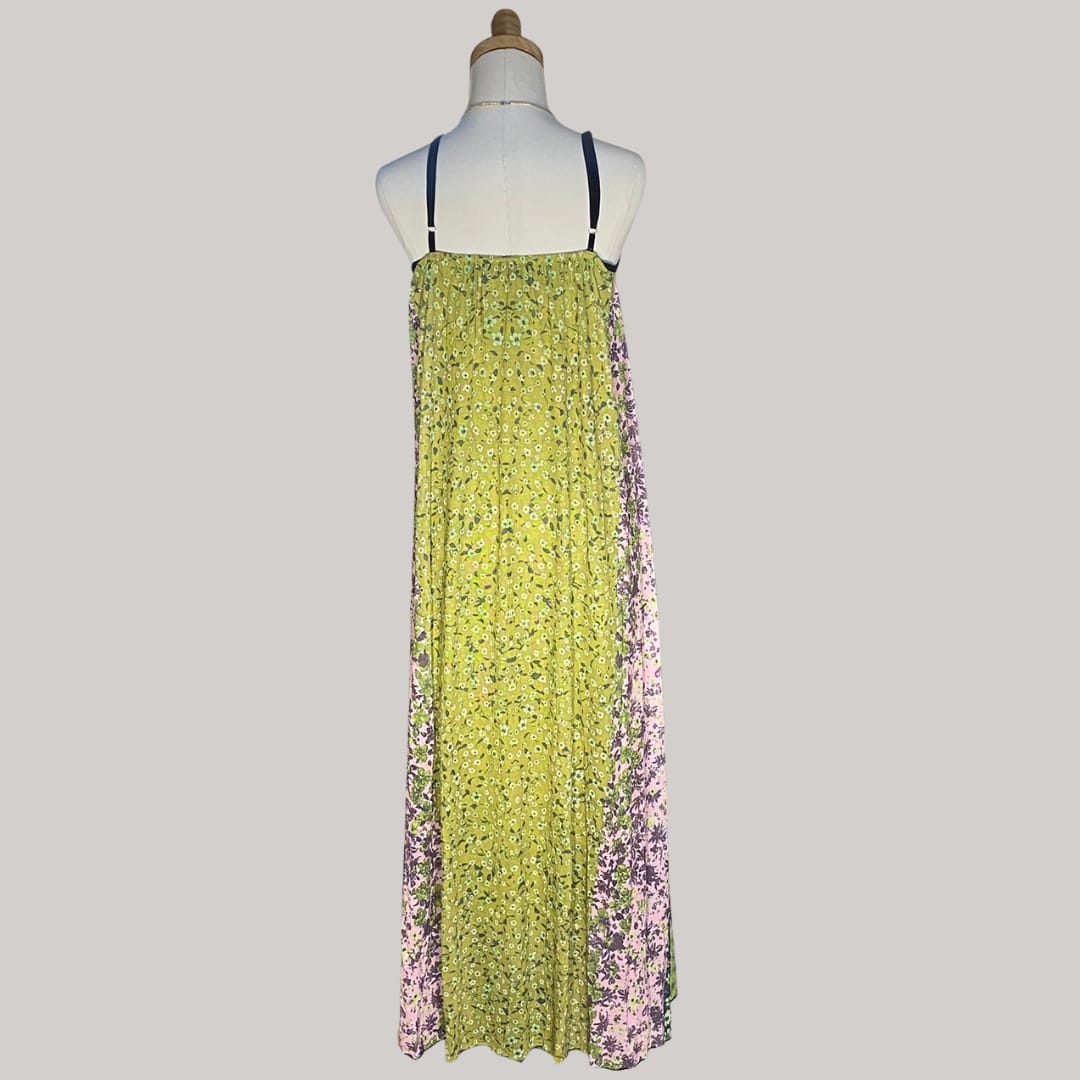 Bloom Boho Dress - Lime green