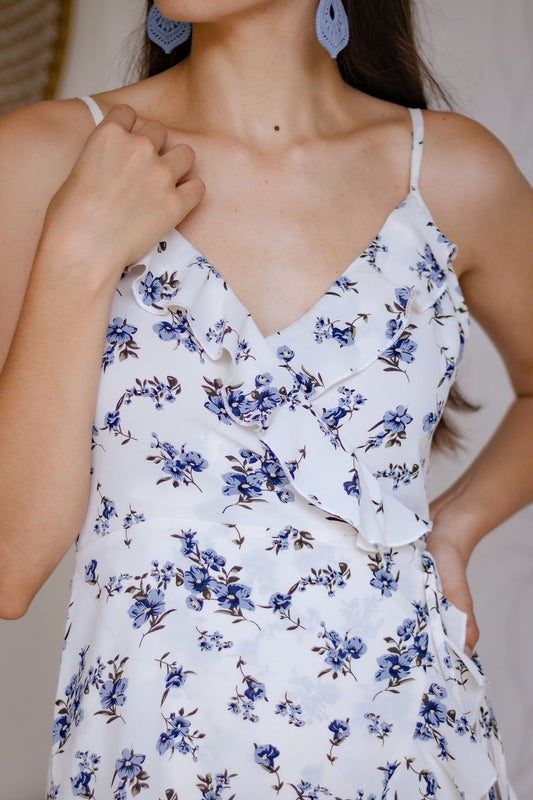 Wrap Cami Dress Floral Print