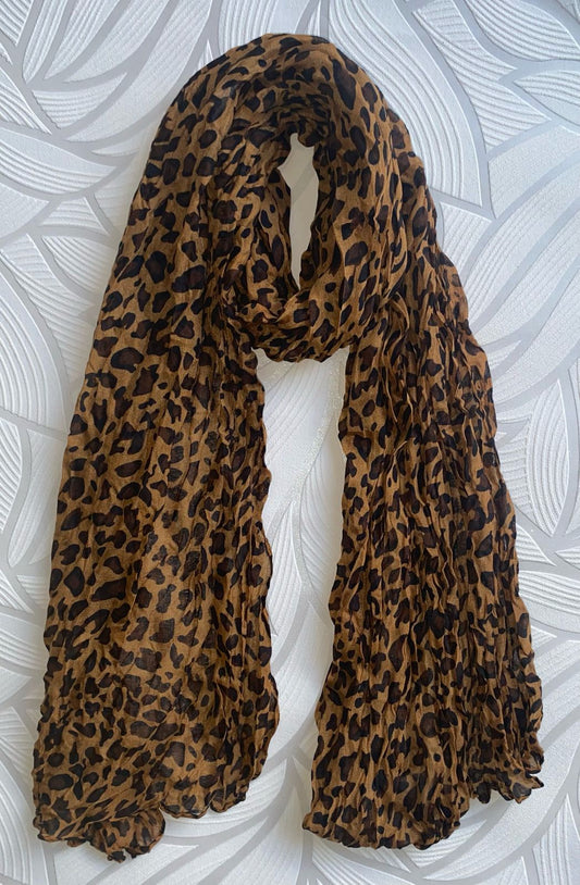 Scarf Collection BRONZE LEOPARD PRINT