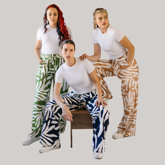 Chici Wide Leg Pants - Green