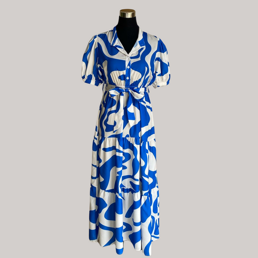 Kali Maxi Dress - Blue