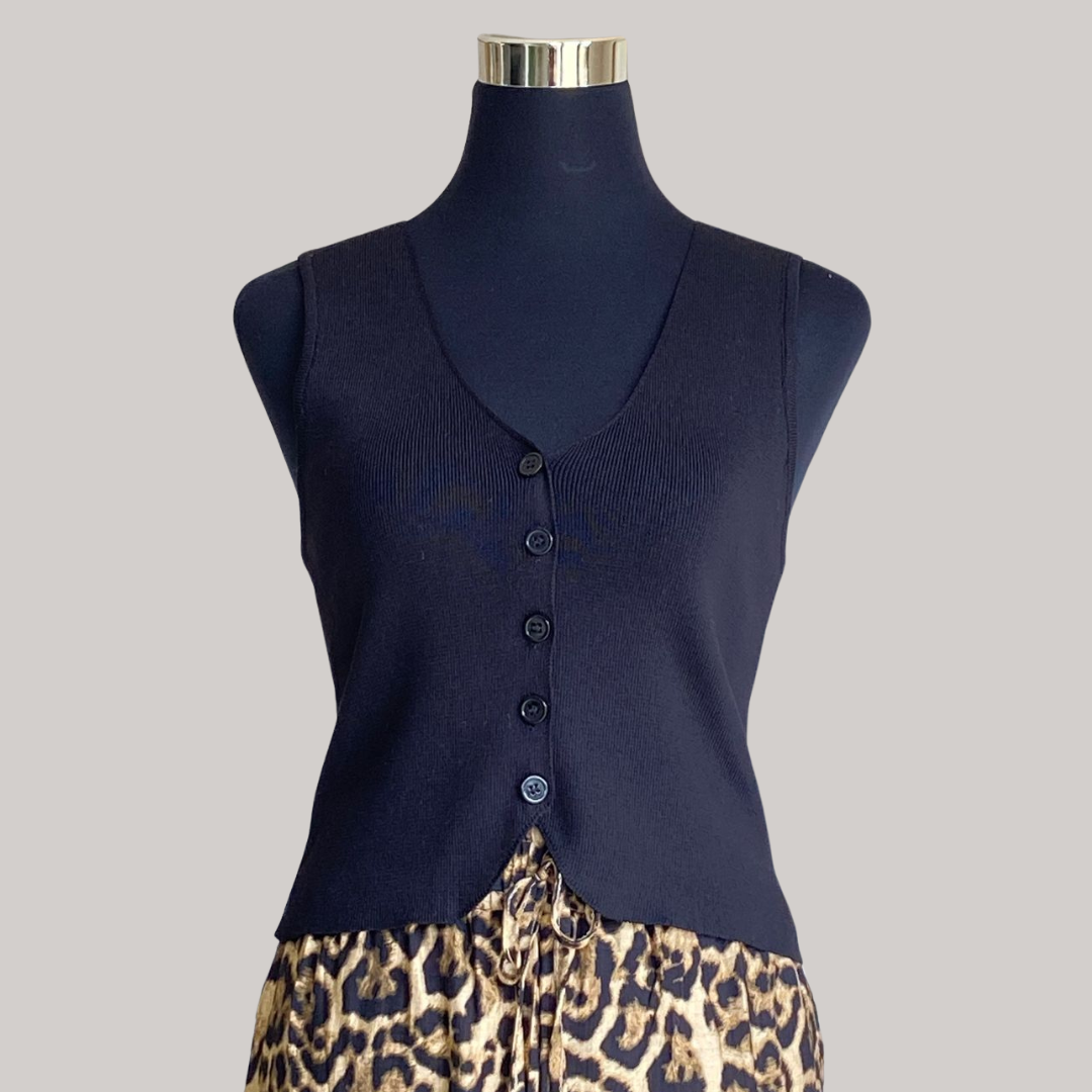 Lily Waistcoat - Black