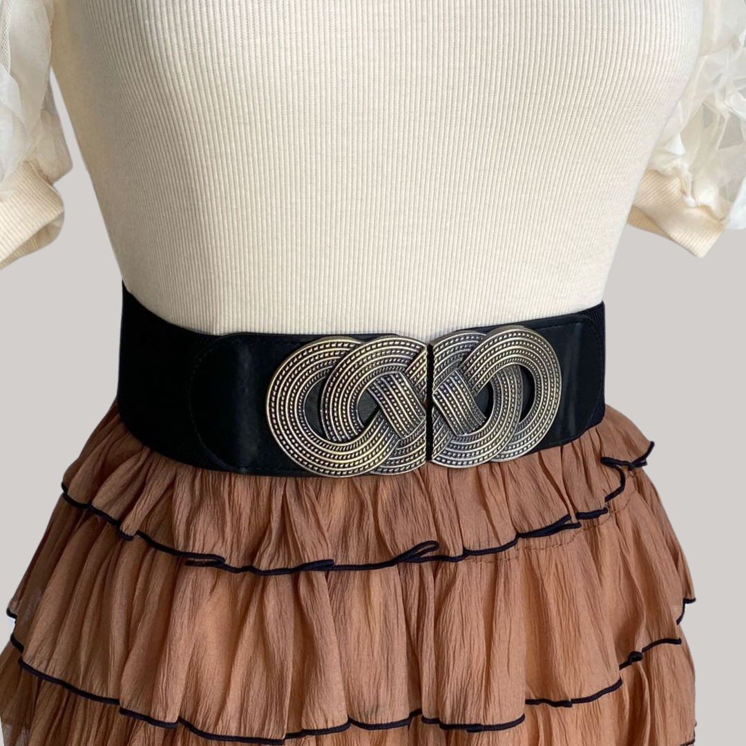 Black Detailed Belt