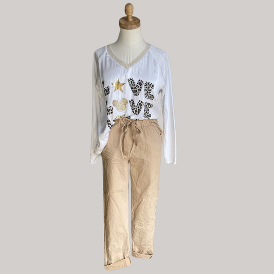 Claire Cargo Pants - Safari