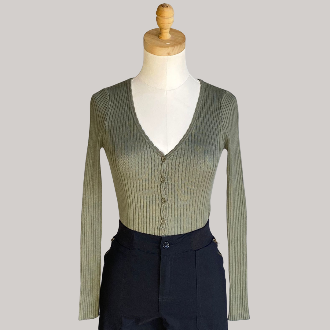 Issabella Knit Cardigan - Sage