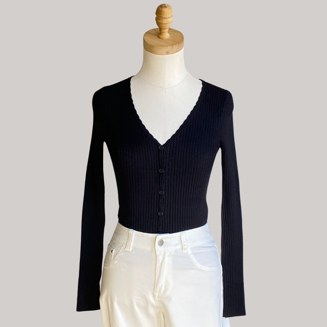 Issabella Knit Cardigan - Black