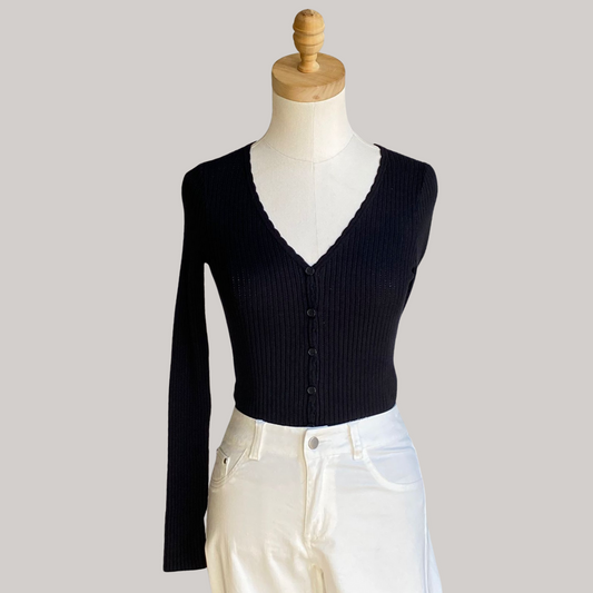 Issabella Knit Cardigan - Black