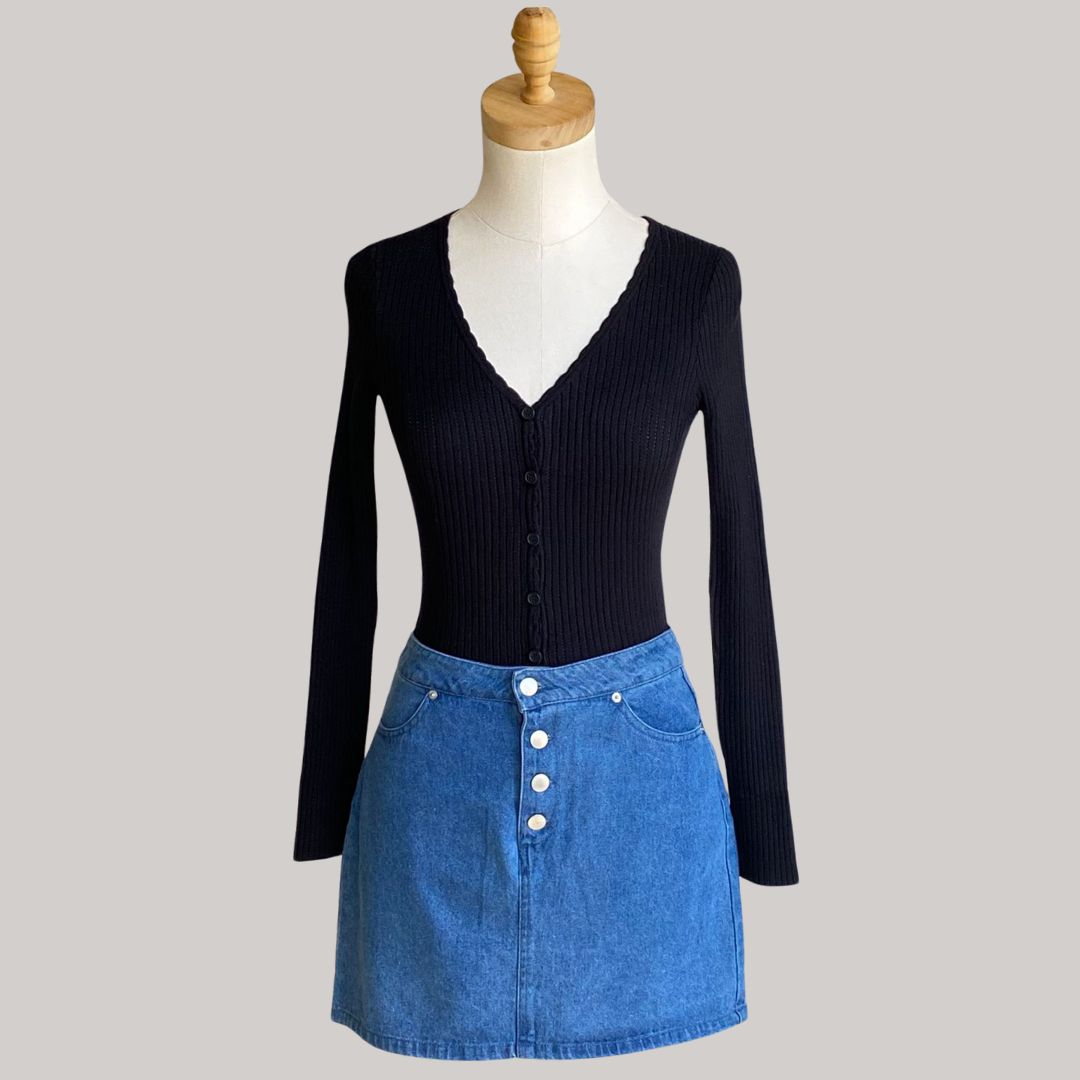 Liliana Mini Skirt - Denim