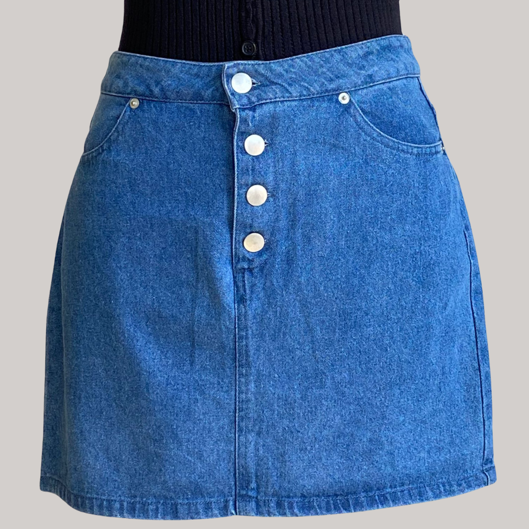 Liliana Mini Skirt - Denim