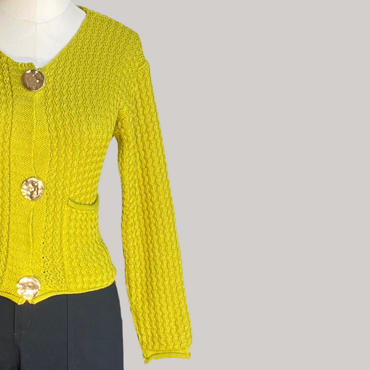 Jamie Knit Cardigan - Lime