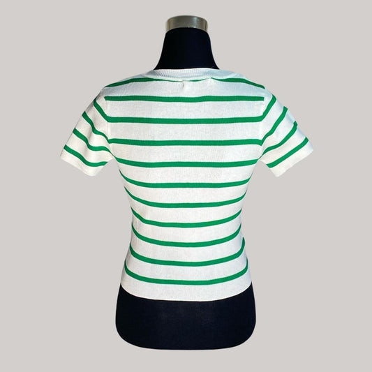Elena Stripe T - Green