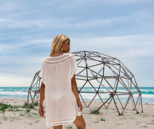 Boho Look Cover Up - White