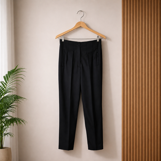 Aubrielle Tailored Slim Pants – Black