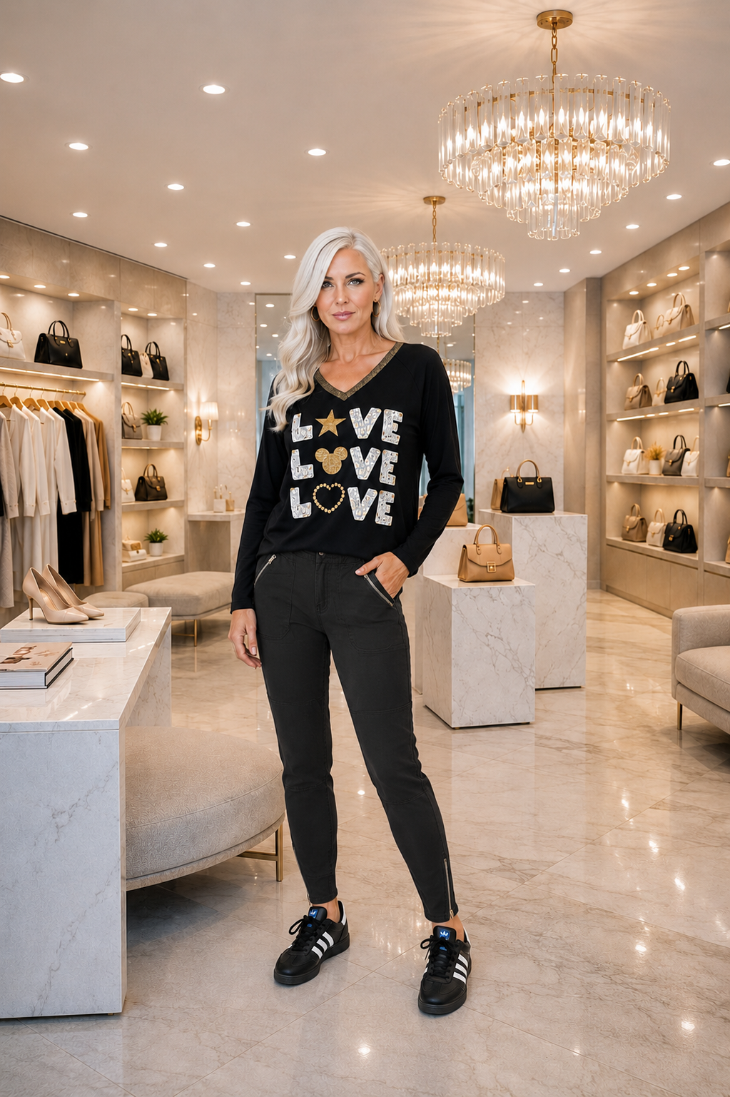Love Top | Made In Italy | Black