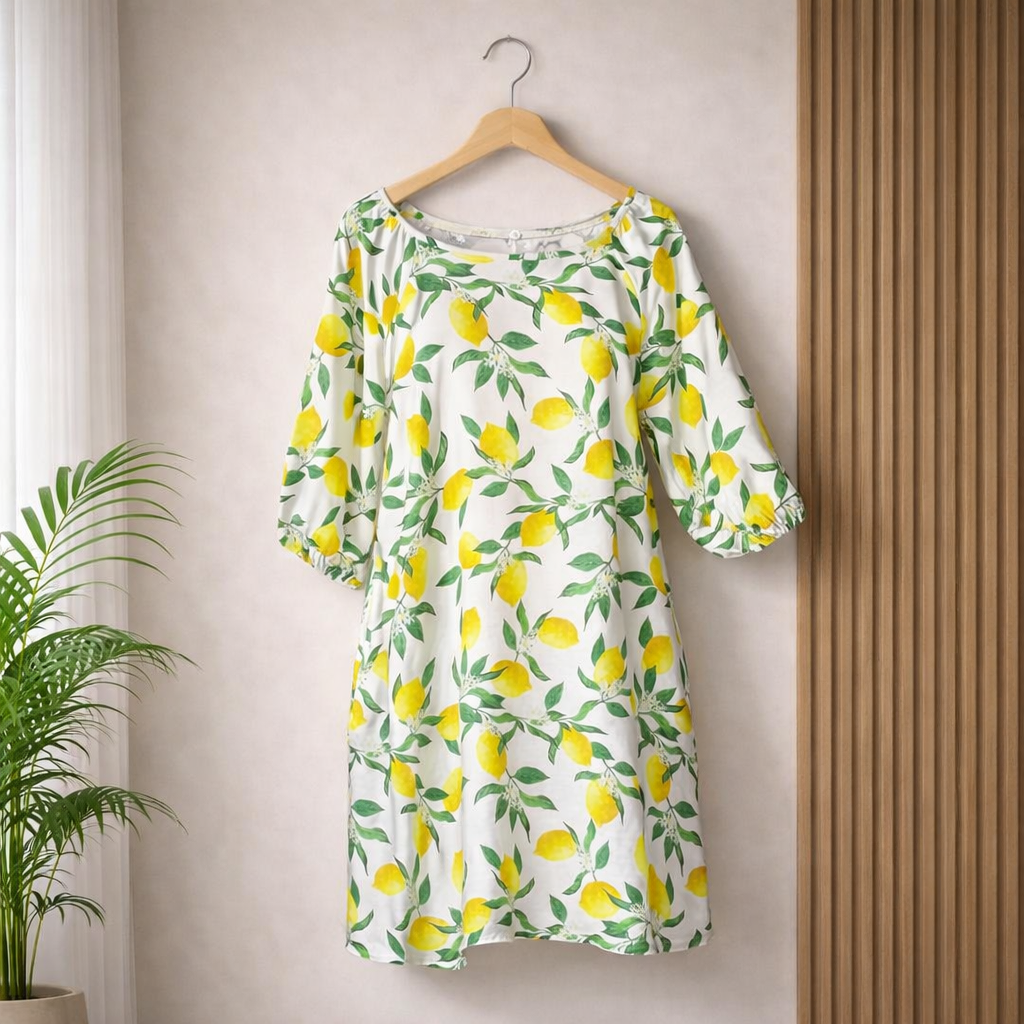 La Limone Italian Dress - White - MADE IN ITALY