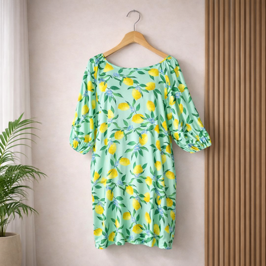 La Limone Italian Dress - Green - MADE IN ITALY