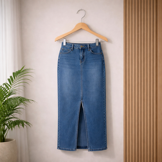 Cassidy Denim Maxi Skirt