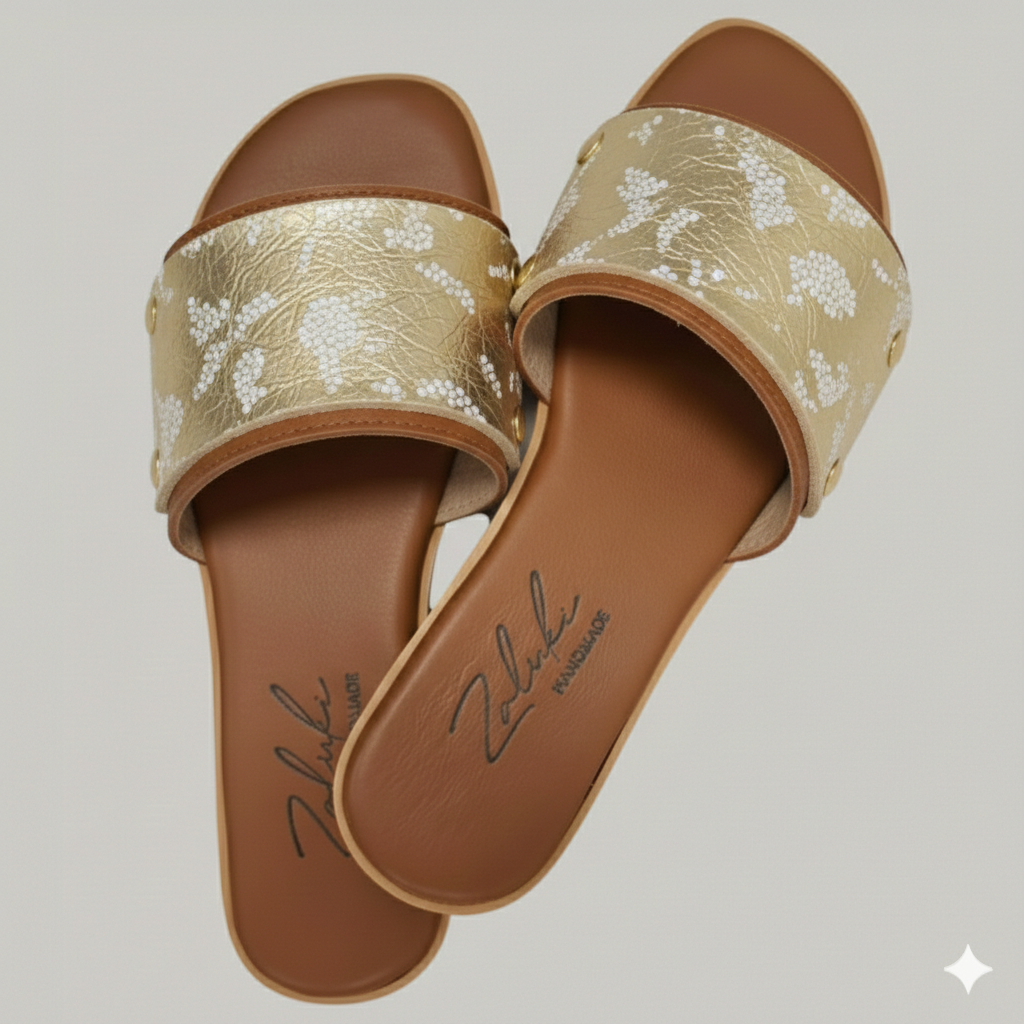 Interchangeable leather sandal
Premium leather switch sandal strap close up