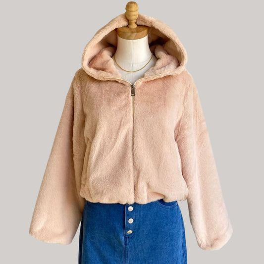 Demi Fluff Jacket - Toffee