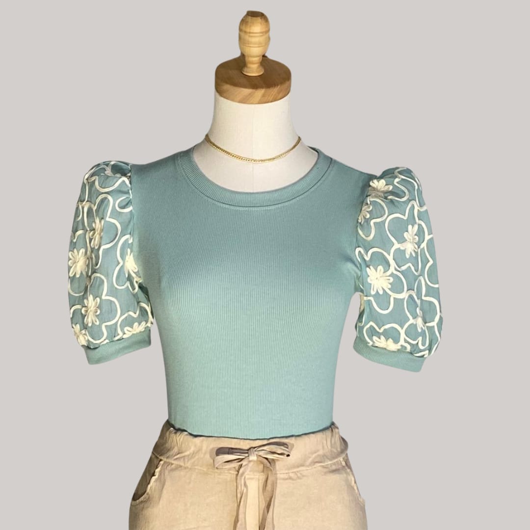 Avery Top - Pale Blue