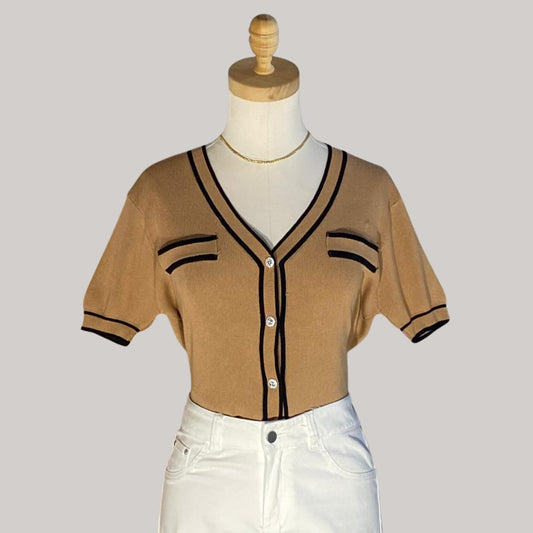 Dawn Knit Top - Brown