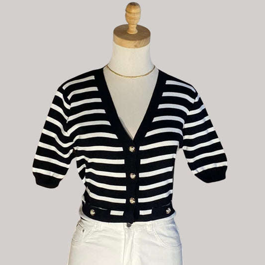 Cleo Knit Top - Black